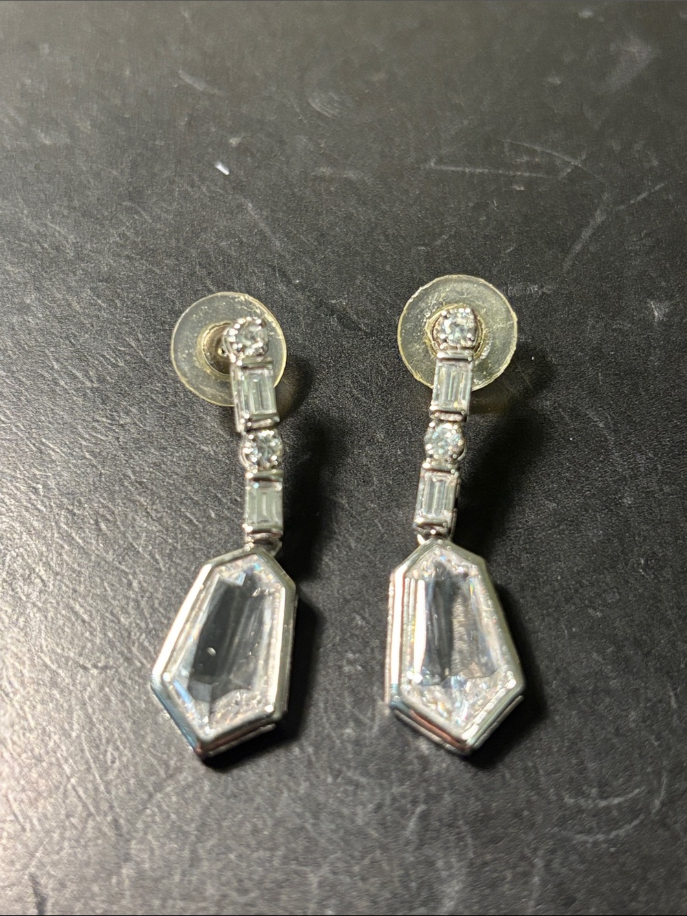 Sterling silver crystal earrings